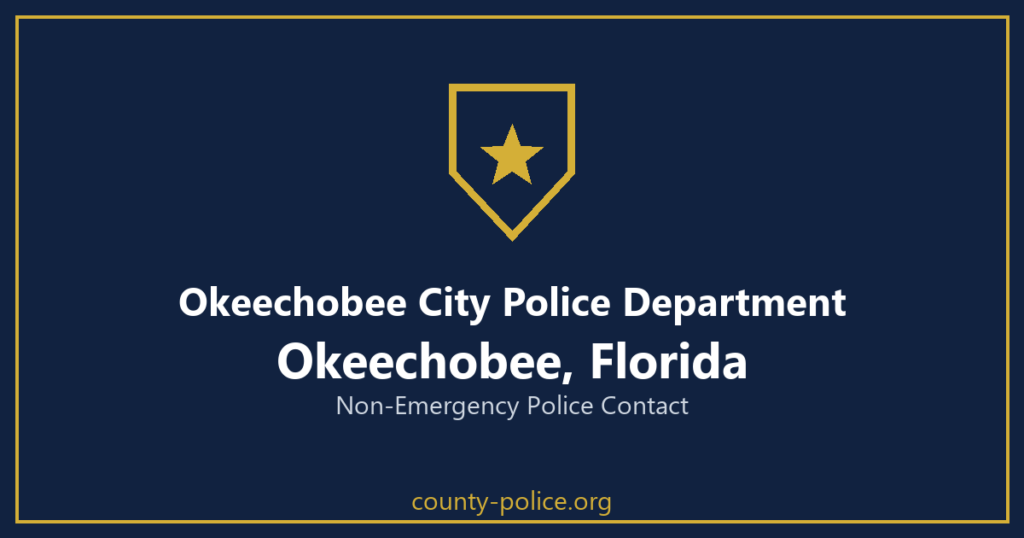 Non Emergency Police Number in Okeechobee, Florida