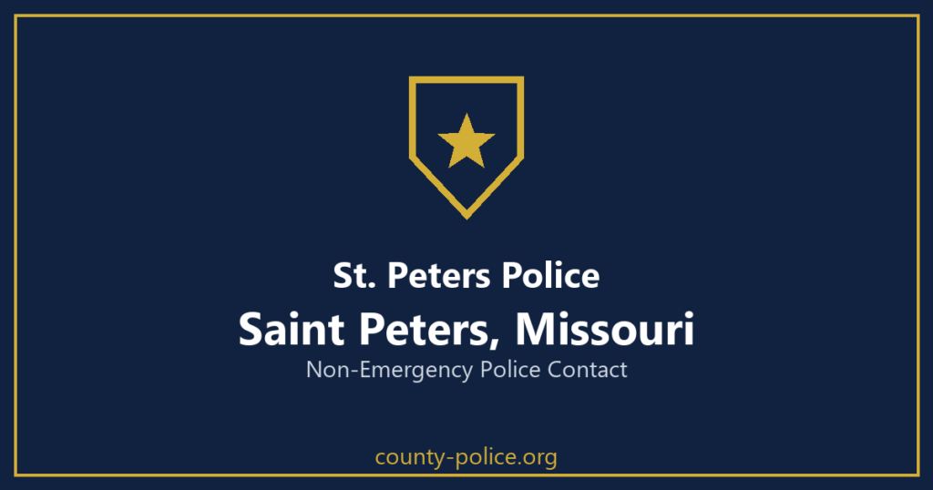 Non Emergency Police Number in Saint Peters, Missouri