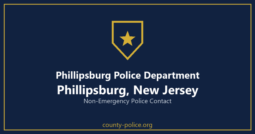 Non Emergency Police Number in Phillipsburg, New Jersey