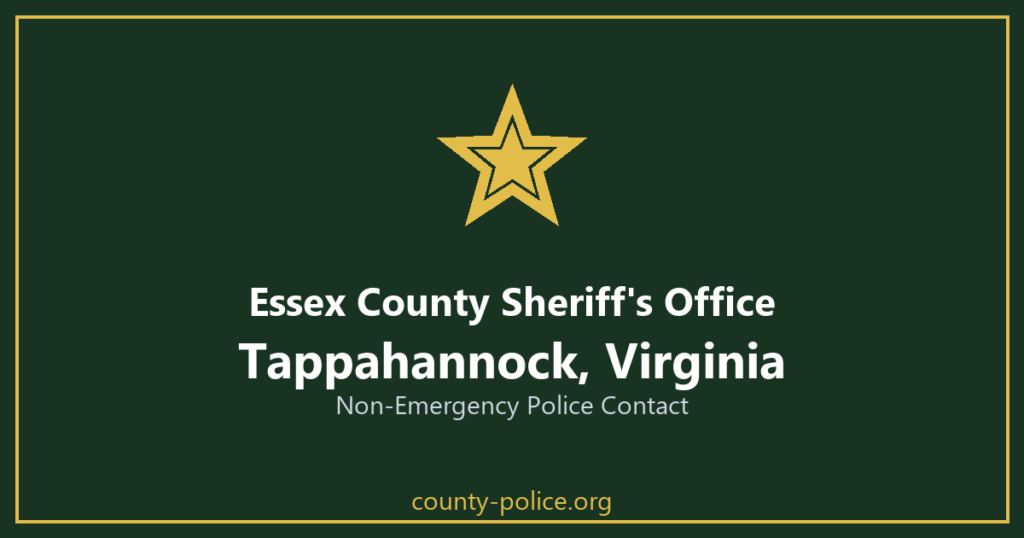 Non Emergency Police Number in Tappahannock, Virginia