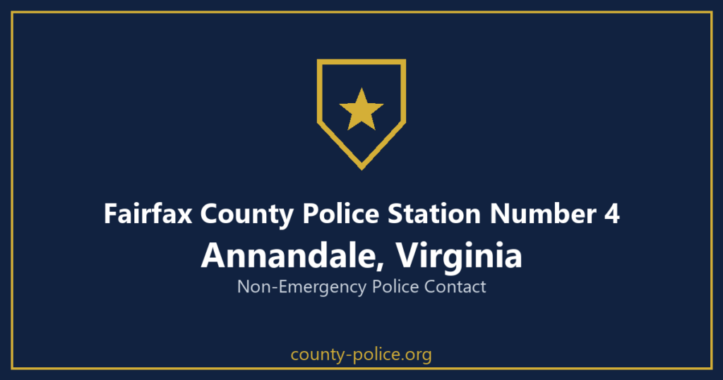 Non Emergency Police Number in Annandale, Virginia