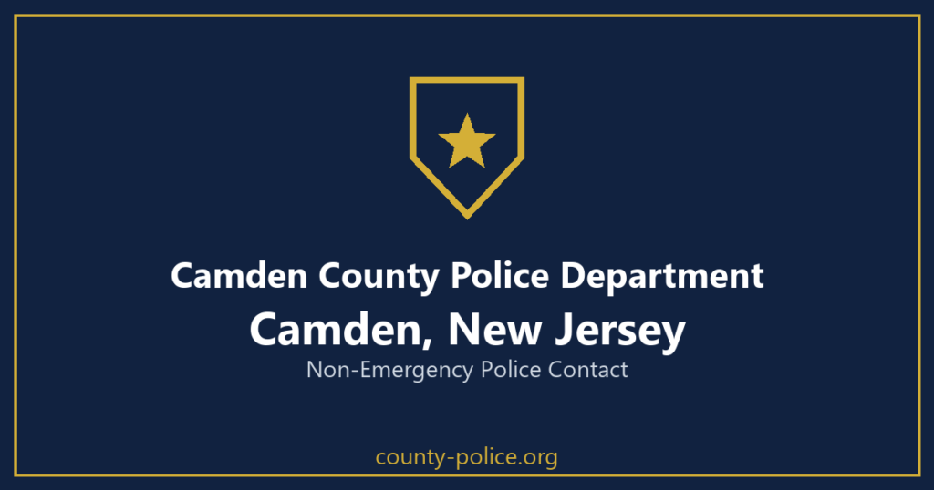 Non Emergency Police Number in Camden, New Jersey
