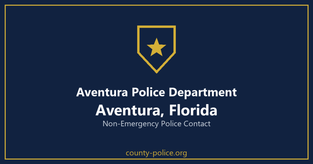 Non Emergency Police Number in Aventura, Florida