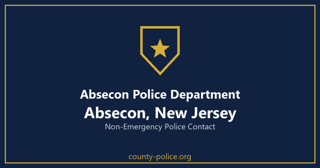 Non Emergency Police Number in Absecon, New Jersey
