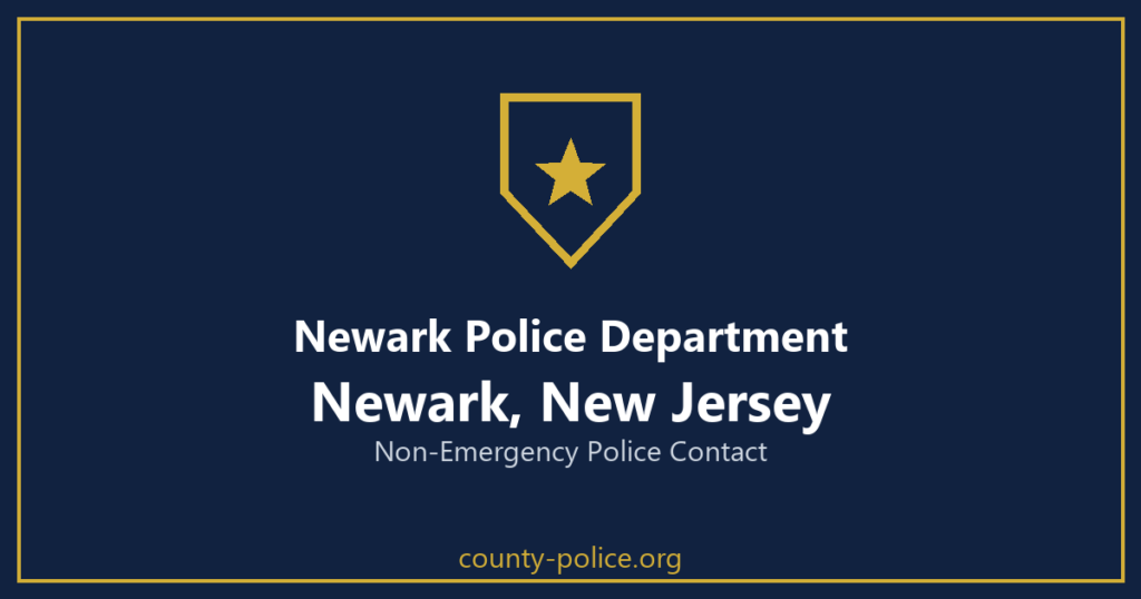 Non Emergency Police Number in Newark, New Jersey