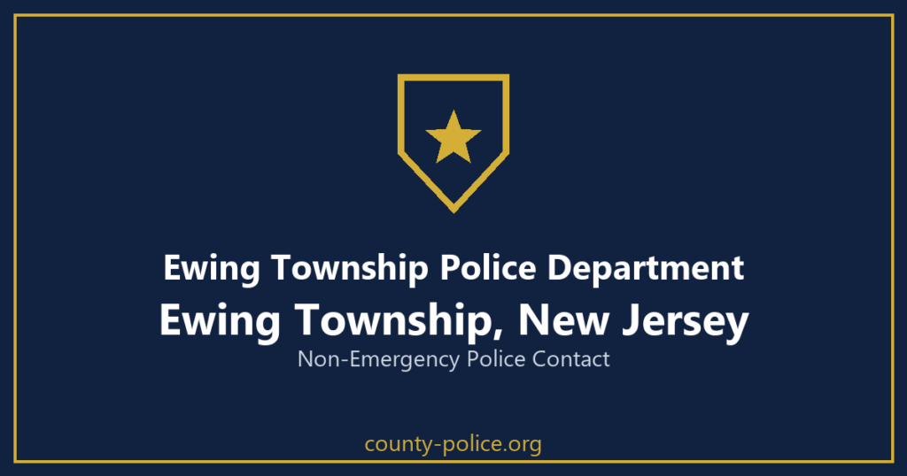 Non Emergency Police Number in Ewing Township, New Jersey