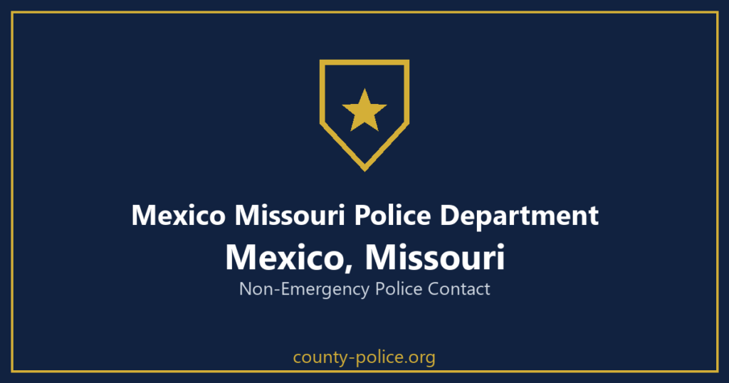 Non Emergency Police Number in Mexico, Missouri