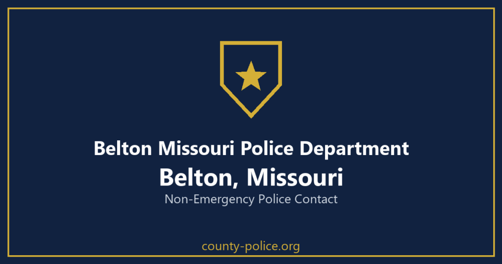 Non Emergency Police Number in Belton, Missouri