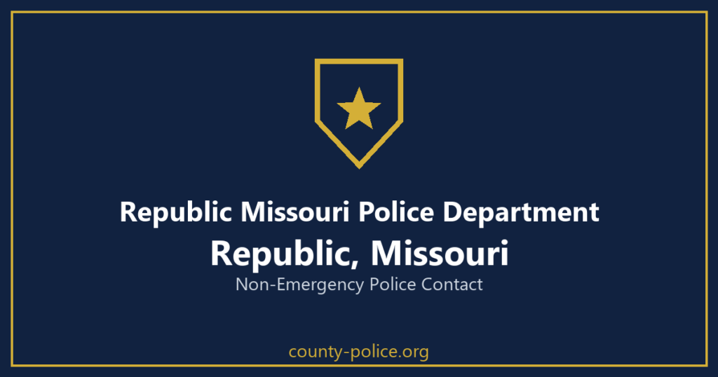 Non Emergency Police Number in Republic, Missouri