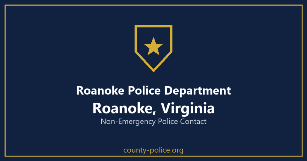 Non Emergency Police Number in Roanoke, Virginia