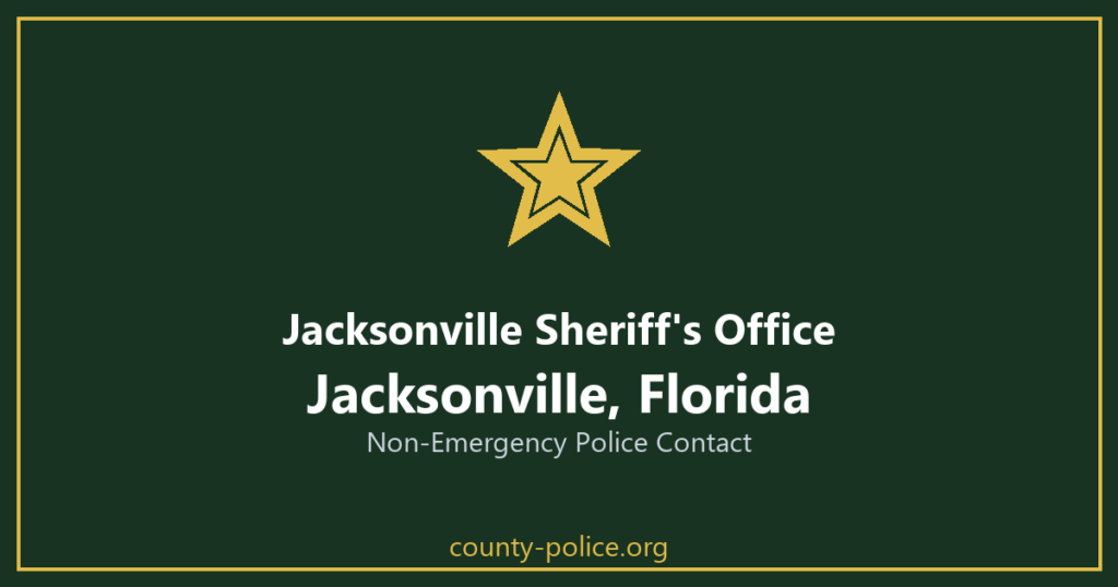 Non Emergency Police Number in Jacksonville, Florida
