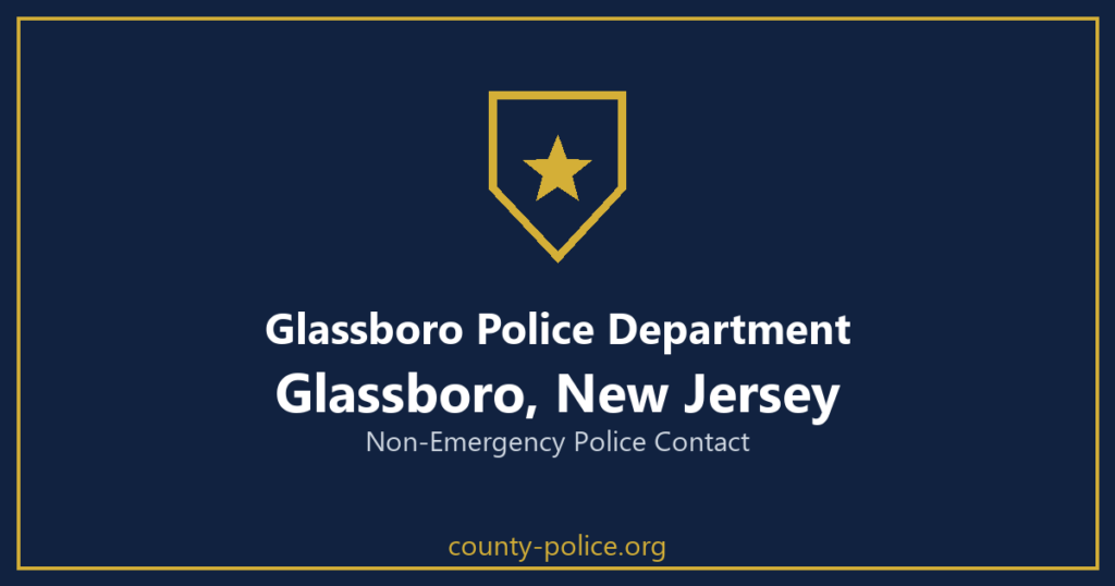Non Emergency Police Number in Glassboro, New Jersey