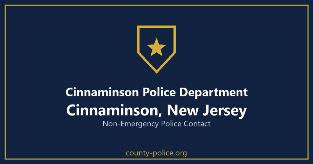 Non Emergency Police Number in Cinnaminson, New Jersey